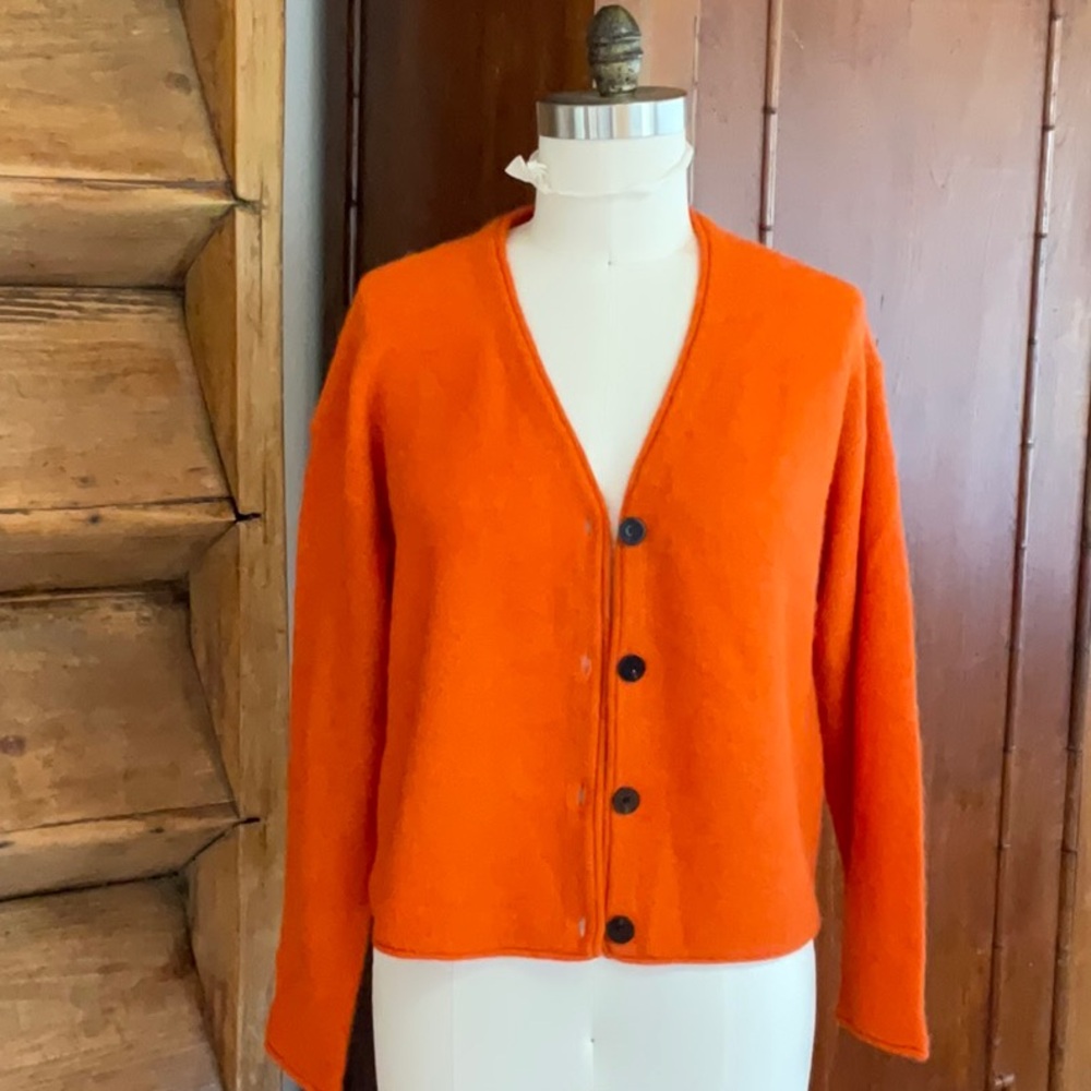 NWT Theory Cardigan Alpaca Tangerine M